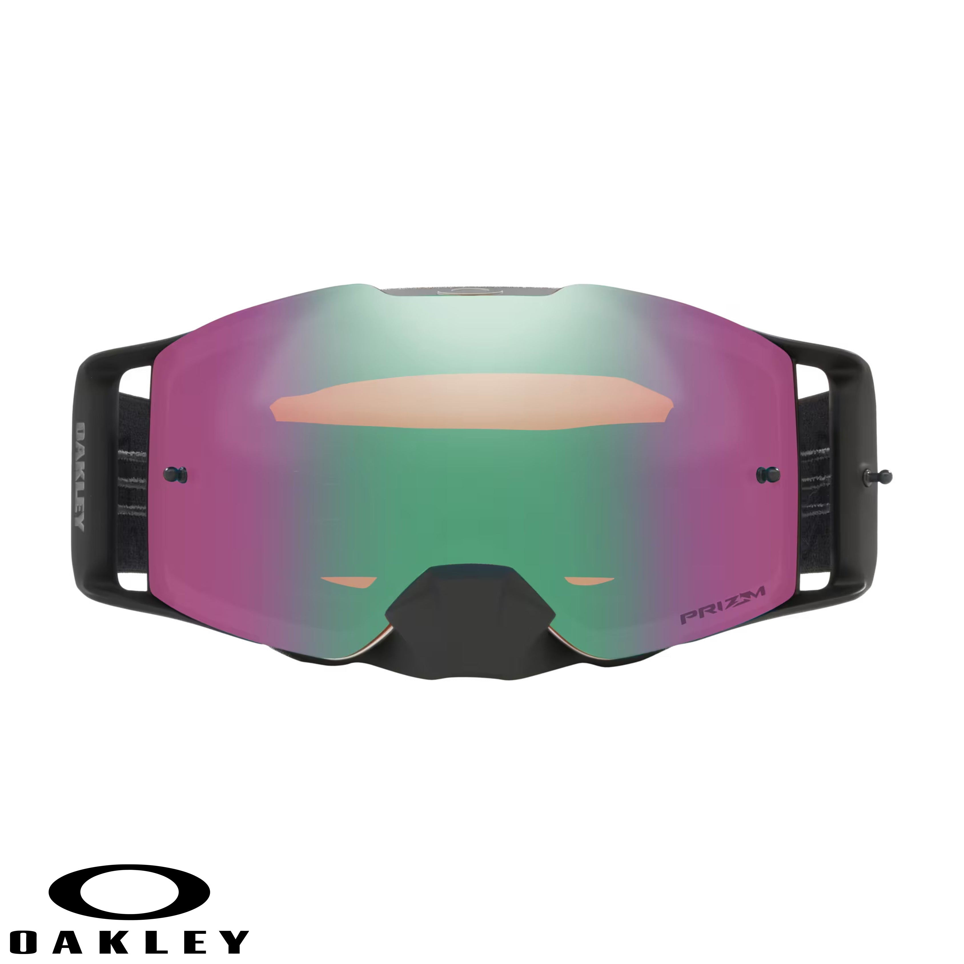 Front Line MX Goggles Prizm Mx Jade Iridium Lenses Matte Black Sp LUXURY CARTS